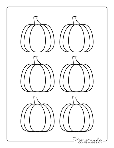 Pumpkin Outline 8 Xsmall Template