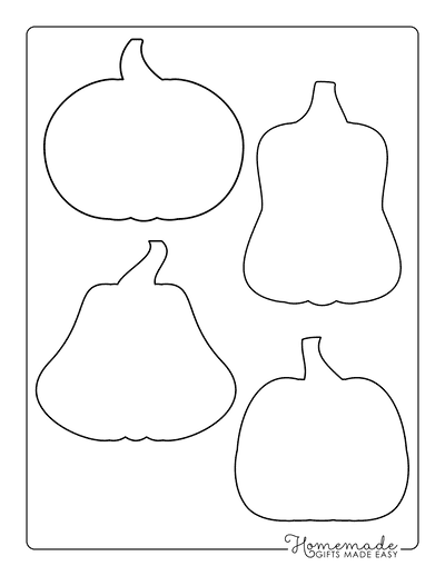 Pumpkin Outline Assorted 1 Blank
