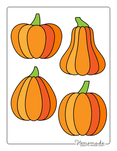 Pumpkin Outline Assorted 2 Color