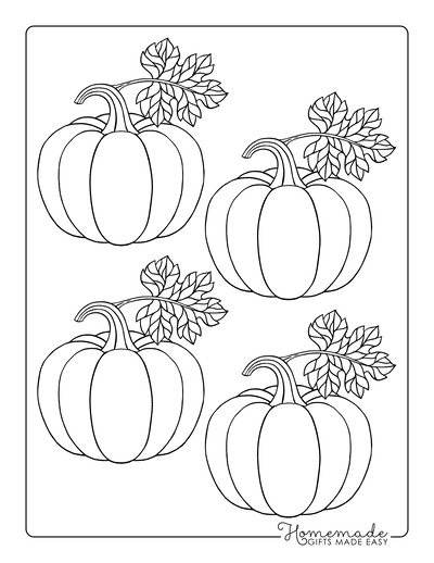Pumpkin Template Printable With Leaf Small Template