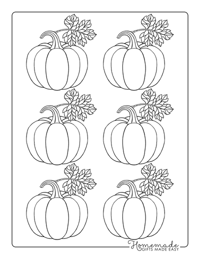Pumpkin Template Printable With Leaf Xsmall Template