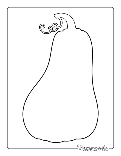 Pumpkin Template Printable With Vine Large Blank