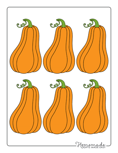 Pumpkin Template Printable With Vine Xsmall Color