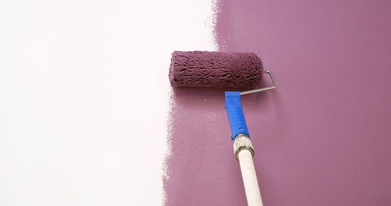 purple and yellow make mauve wall paint