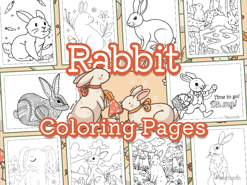 Rabbit Coloring Pages