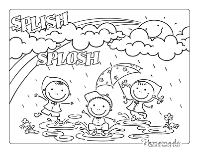 Rainbow Coloring Pages