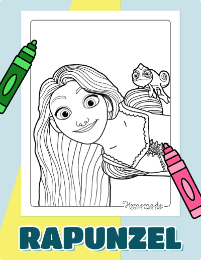 Rapunzel Coloring Pages