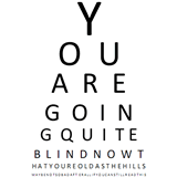 retirement gag gifts eye chart