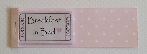 romantic coupons booklet cover assembly