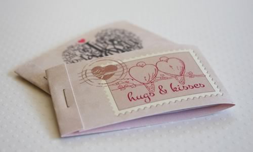 romantic coupons booklet cover assembly