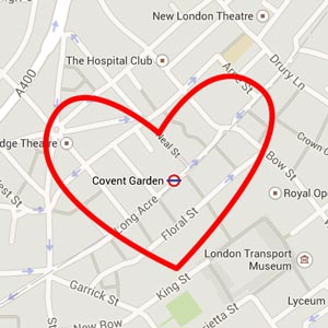 homemade valentine gifts - love map