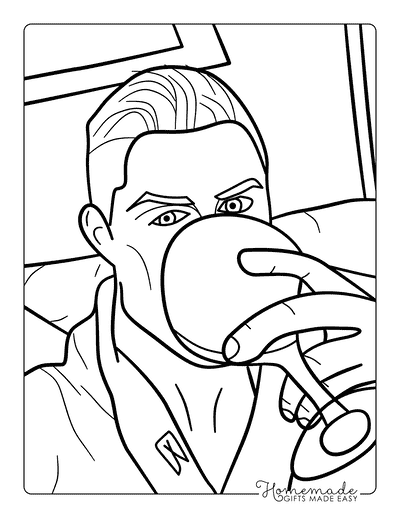 Ronaldo Coloring Pages Funny Ronaldo Drinking From Glass Meme Coloring Page