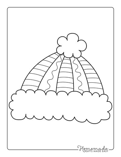 Santa Coloring Pages Zentangle Hats Style 7