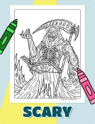 Scary Coloring Pages