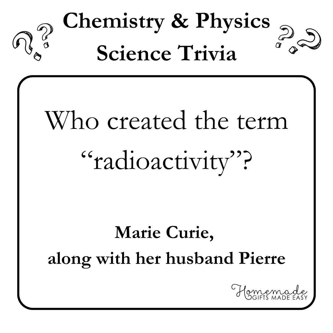 Science Trivia Questions