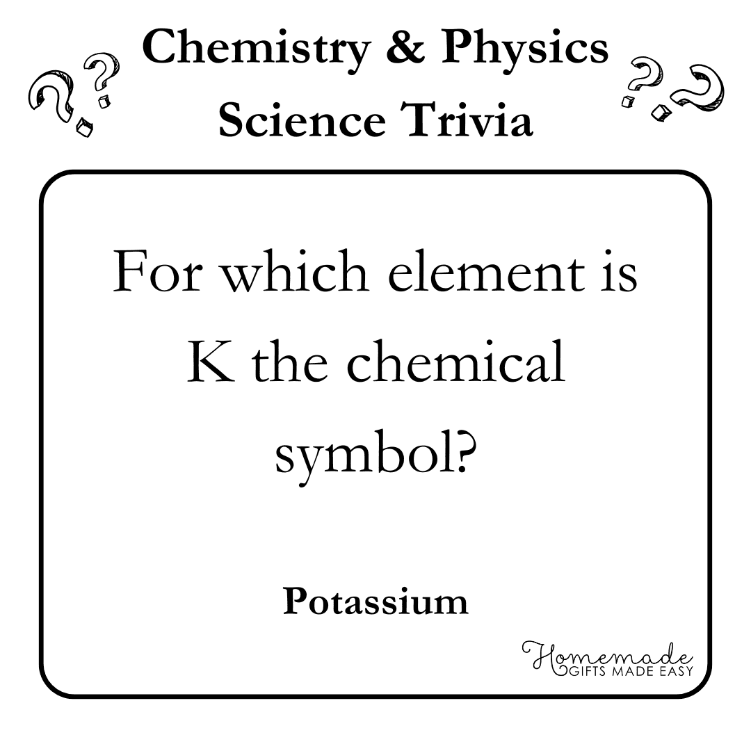 Science Trivia Questions