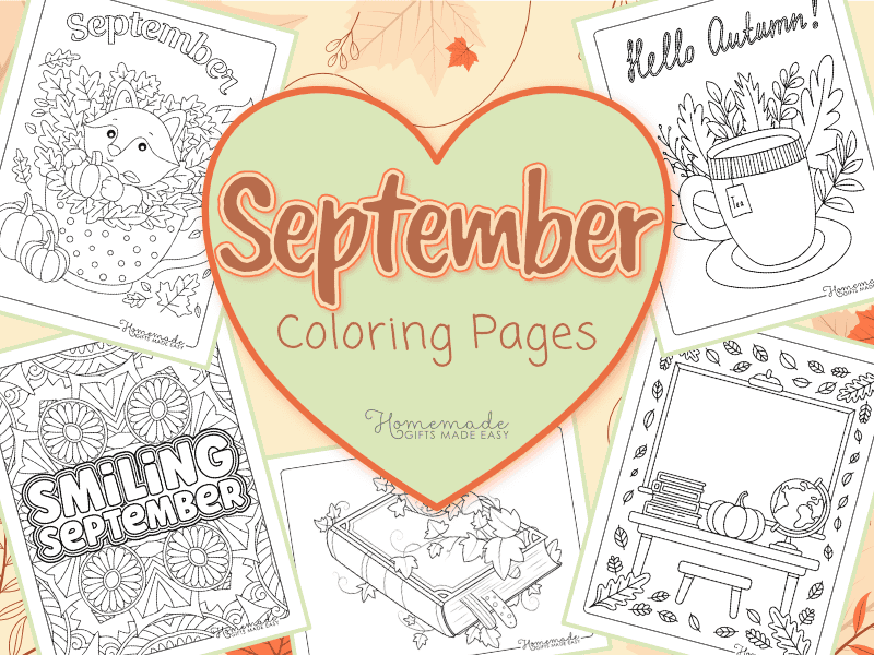 free printable september coloring pages