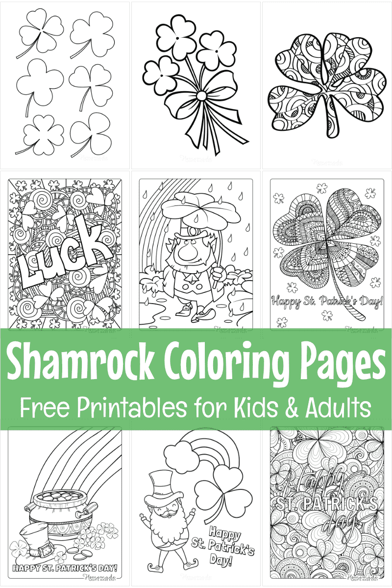 shamrock coloring pages