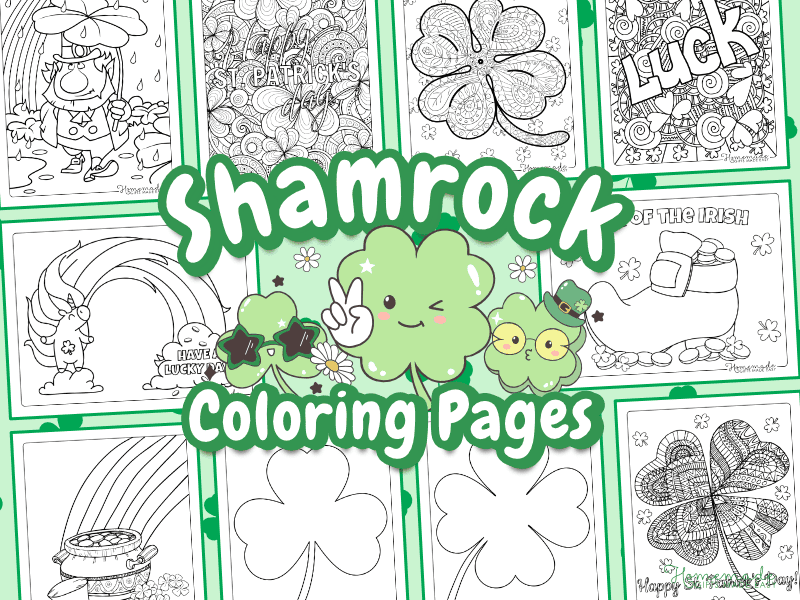 shamrock coloring pages