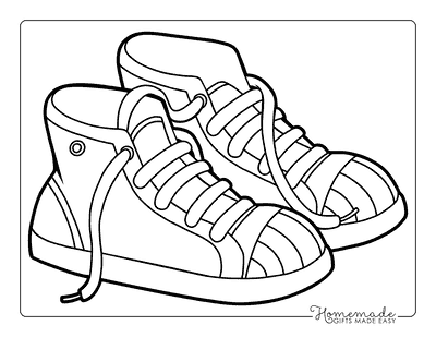 Shoe Coloring Pages Drippy Sneakers to Color