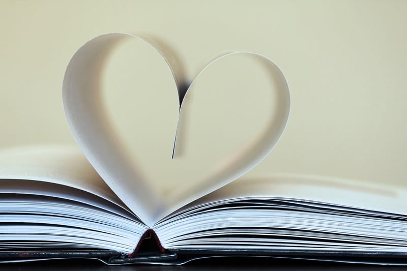 short love poems book heart pages