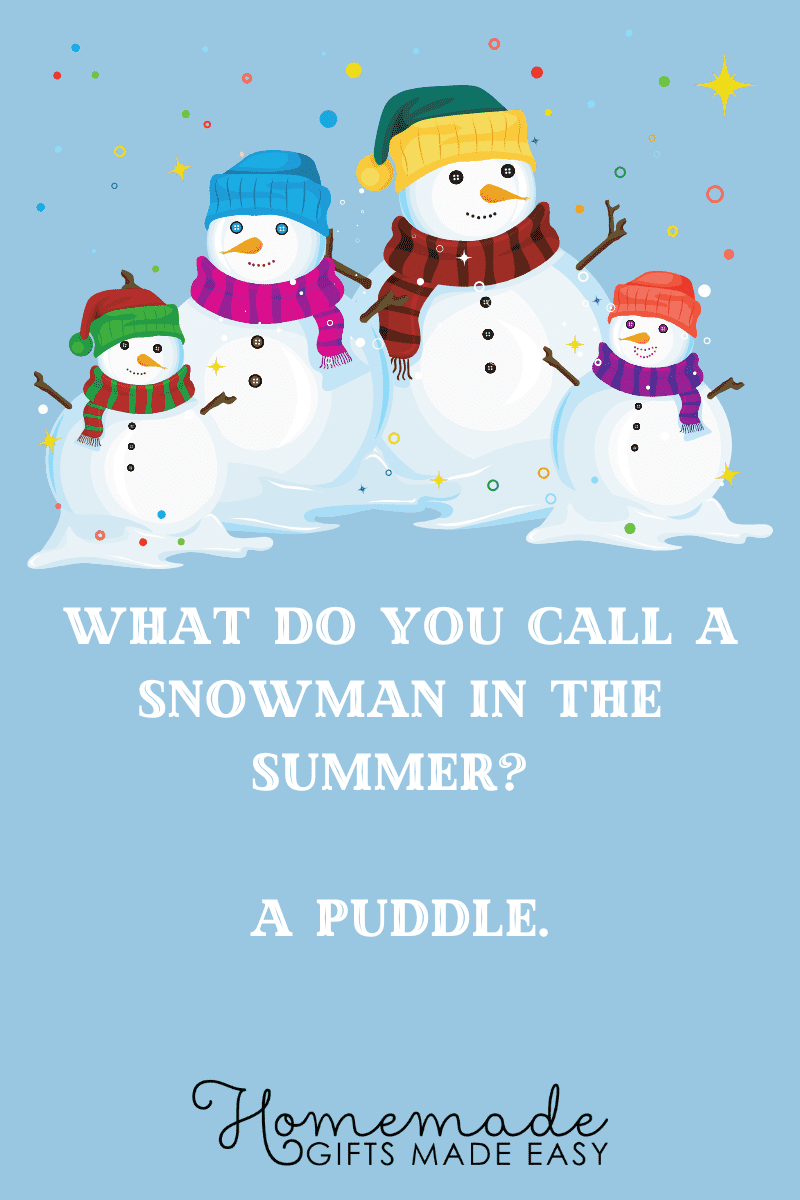 snow puns a puddle