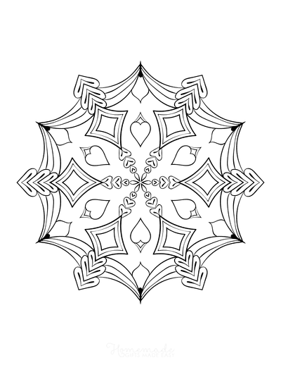 Snowflake Coloring Page for Adults Intricate 7