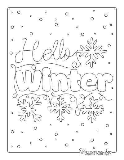 80 best winter coloring pages  free printable downloads