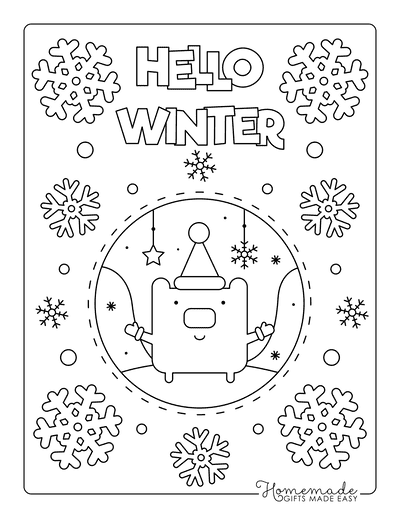 80 best winter coloring pages  free printable downloads