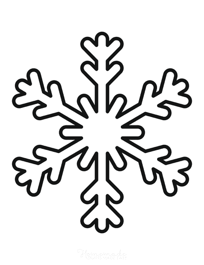 FREE! - Small Snowflake Colouring Page