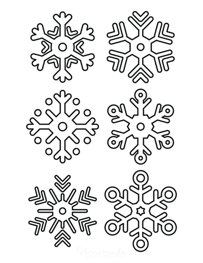 Snowflake Coloring Pages - Superstar Worksheets