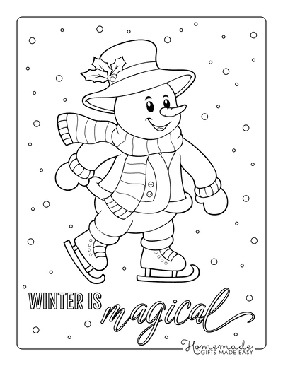 60 Best Snowman Coloring Pages for Kids   Free Printables