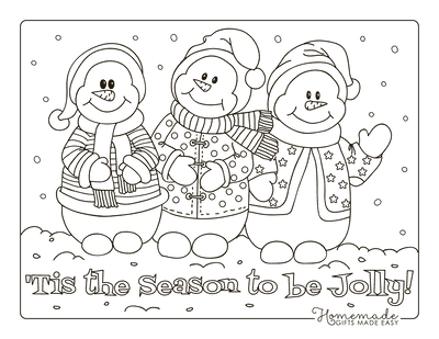 Winter Holidays Coloring Page – Art is Basic