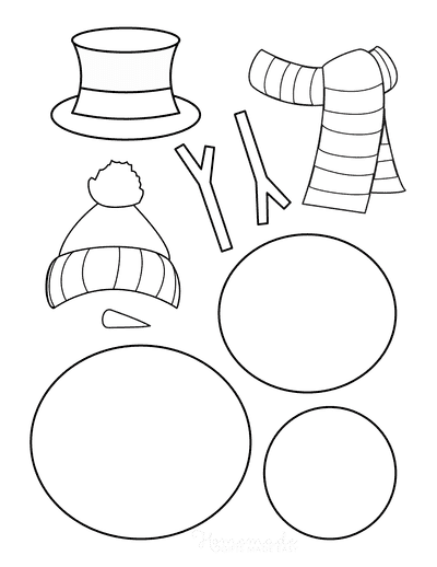 Snowman Template Build Your Own