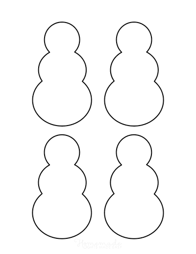 snowman printable template