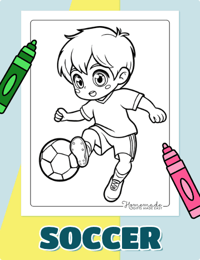 Soccer Coloring Pages