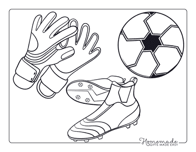 Soccer Coloring Pages Easy Cool Football Soccer Shoes and Equipment