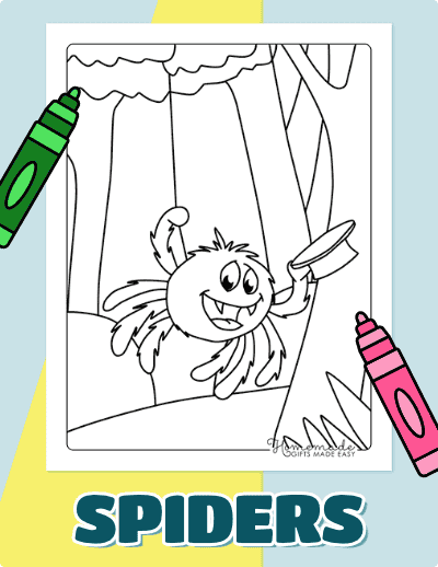 Spider Coloring Pages