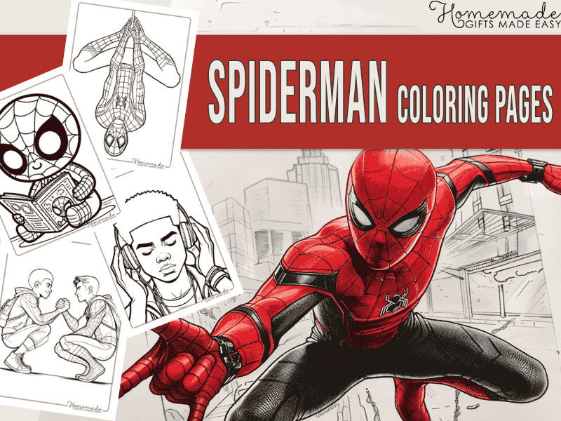 spiderman inspired coloring pages