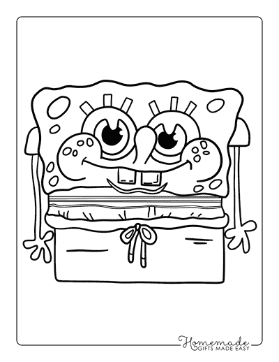 Spongebob Coloring Pages Cute Spongebob Drawing Meme