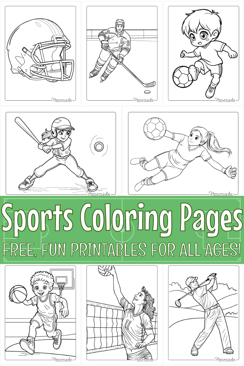 sports coloring pages