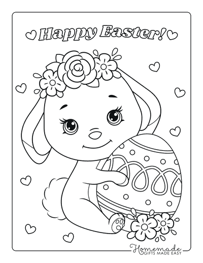 42 Easter Bunny Coloring Pages For Kids Adults Free Printables