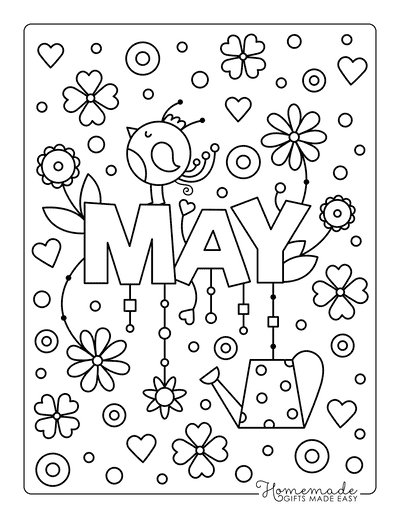 Free Printable Spring Coloring Pages for Kids & Adults