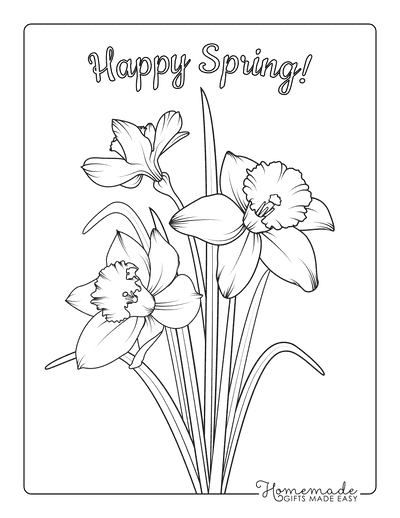 Free Printable Spring Coloring Pages
