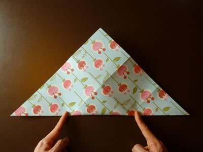 origami envelope fold in half diagonally