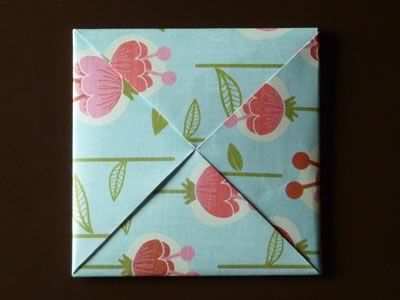 origami envelope tuck in last corner of pinwheel