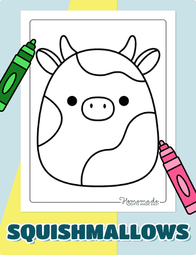 Squishmallow Coloring Pages