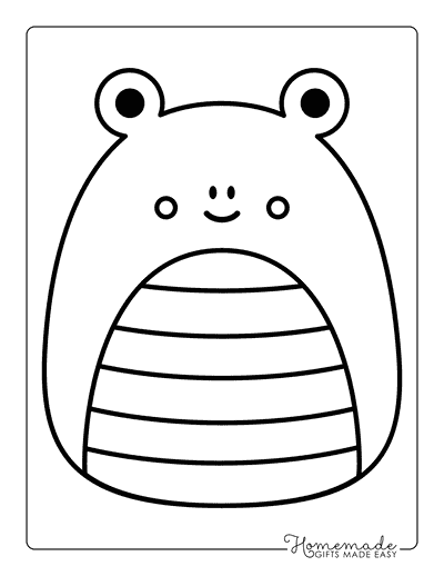 Squishmallow Coloring Pages Animal Squishmallows Frog Squishmallow