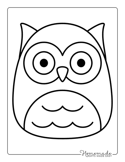 Squishmallow Coloring Pages Animal Squishmallows Owl Squishmallow