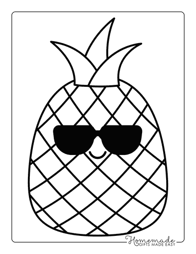 Squishmallow Coloring Pages Food Squishmallows Pineapple Squishmallow